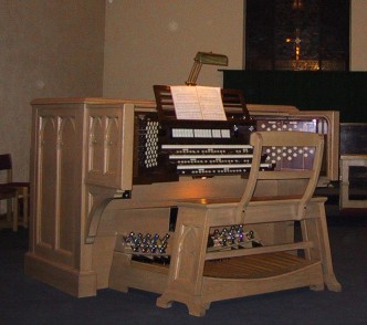 The new Chancel console